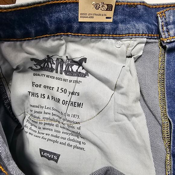 Levi's 505 Regular Straight Leg 36x32 NWT - Picture 6 of 9